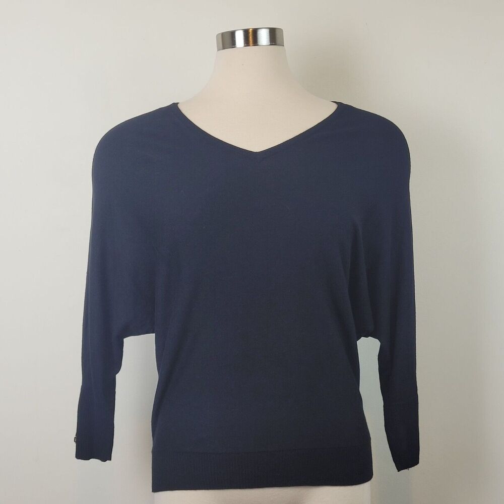 Carmen Lightweight Sweater Zipped Cuff Detail Size Medium